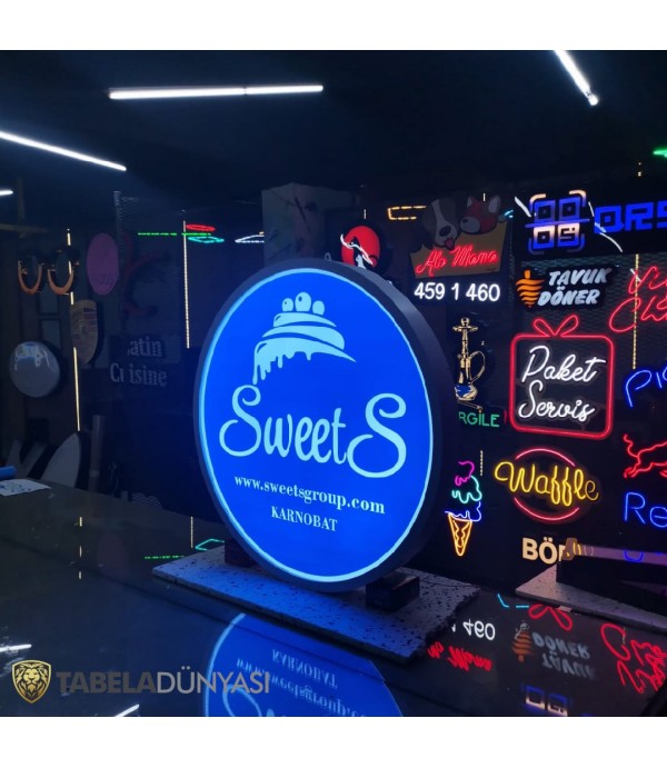 Sweets Bulgaristan Işıklı Daire Tabela