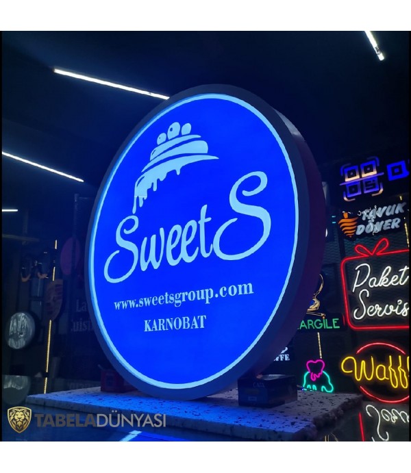 Sweets Bulgaristan Işıklı Daire Tabela