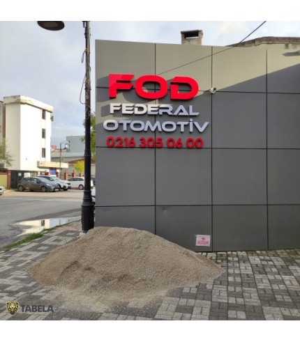Federal Otomotiv Işıklı Kutu Harf