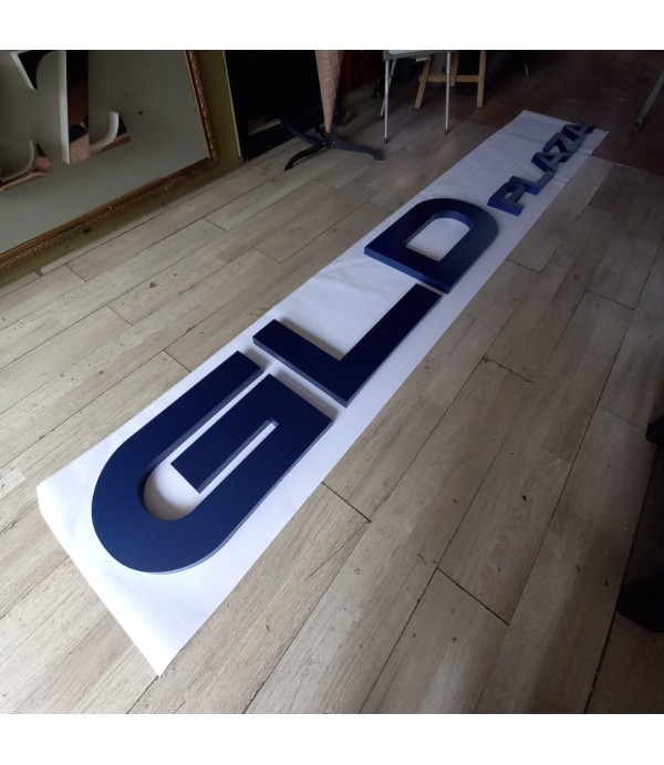 GLD Plaza Paslanmaz Krom Işıksız Harf Tabela