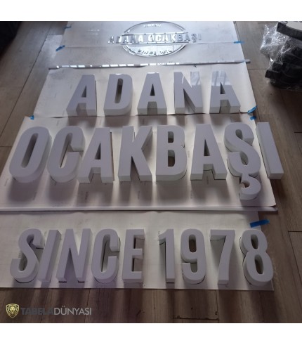 Adana Ocakbaşı Işıklı Pleksi Kutu Harf Tabela