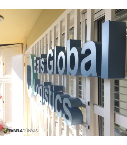 Bais Global Işıksız Boyalı Alüminyum Kutu Harf