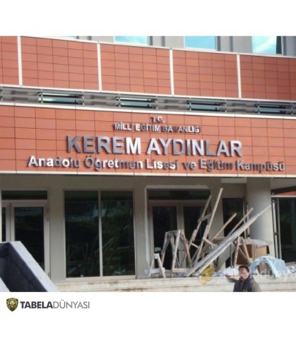 Milli Eğitim Bakanlığı Kutu Harf Tabela