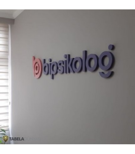 Bipsikolog Alüminyum Işıksız Kutu Harf