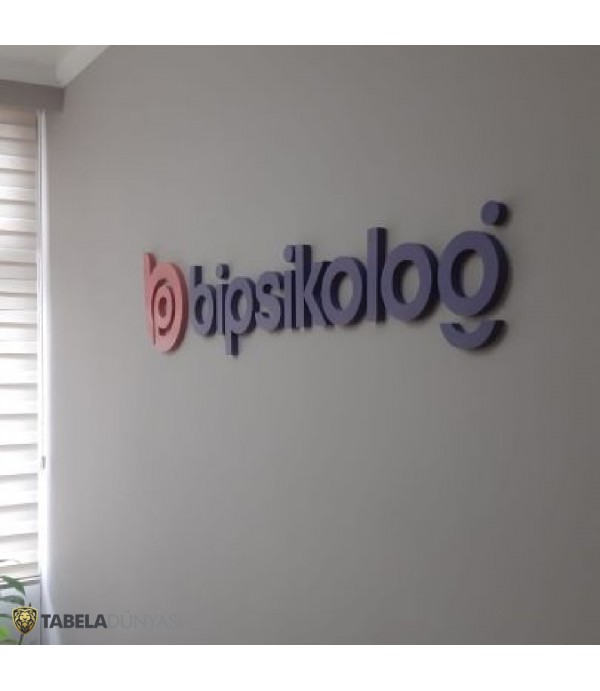 Bipsikolog Alüminyum Işıksız Kutu Harf
