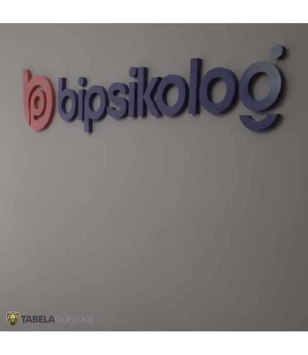 Bipsikolog Alüminyum Işıksız Kutu Harf