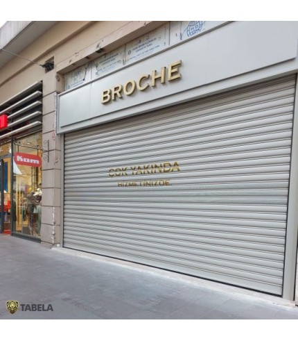 Broche Patine Boyalı Işıklı Kutu Harf