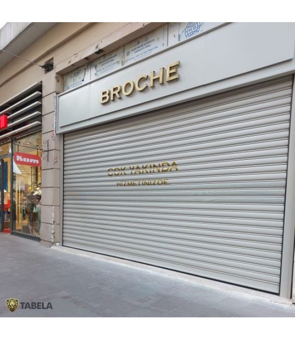 Broche Patine Boyalı Işıklı Kutu Harf