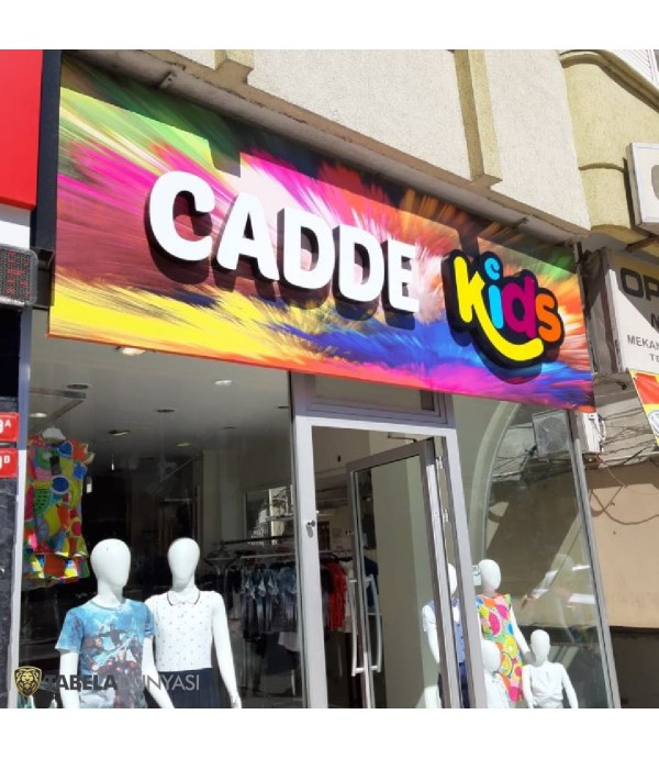 Cadde Kids Işıklı Kutu Harf Tabela