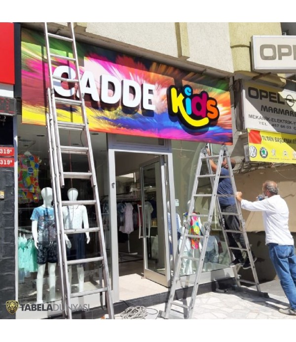 Cadde Kids Işıklı Kutu Harf Tabela