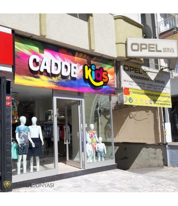 Cadde Kids Işıklı Kutu Harf Tabela