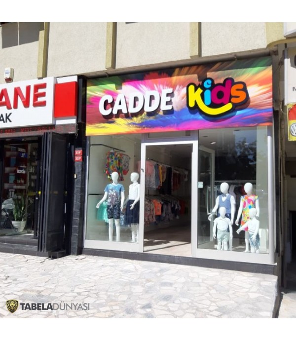 Cadde Kids Işıklı Kutu Harf Tabela