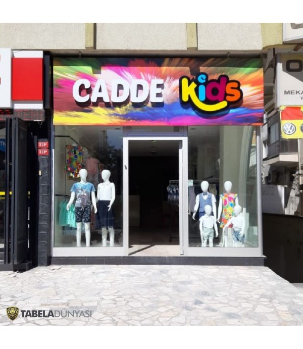 Cadde Kids Işıklı Kutu Harf Tabela