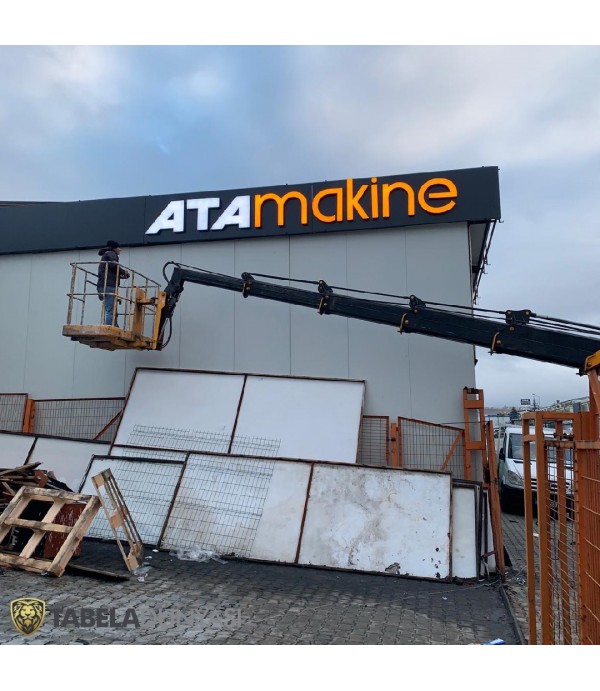 Ata Makine Eskişehir Fabrika Çatı Tabelası