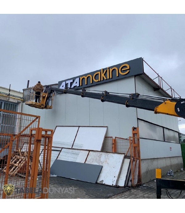 Ata Makine Eskişehir Fabrika Çatı Tabelası