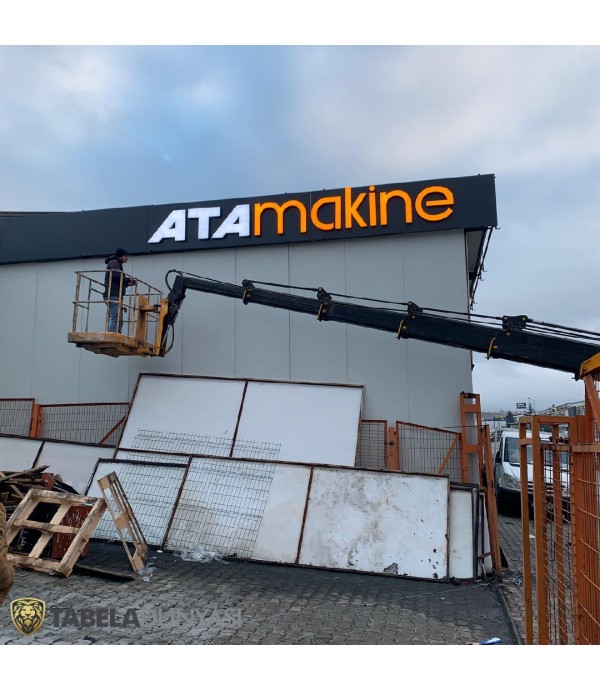 Ata Makine Eskişehir Fabrika Çatı Tabelası