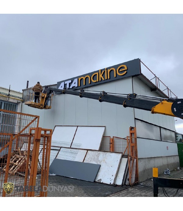 Ata Makine Eskişehir Fabrika Çatı Tabelası