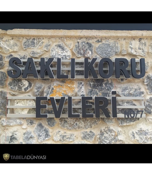 Saklı Koru Evleri Aluminyum Kutu Harf