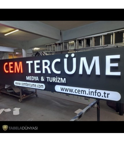 Cem Tercume Işıklı Kutu Harf