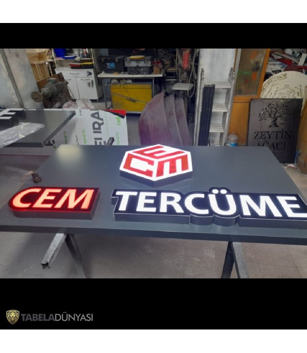 Cem Tercume Işıklı Kutu Harf