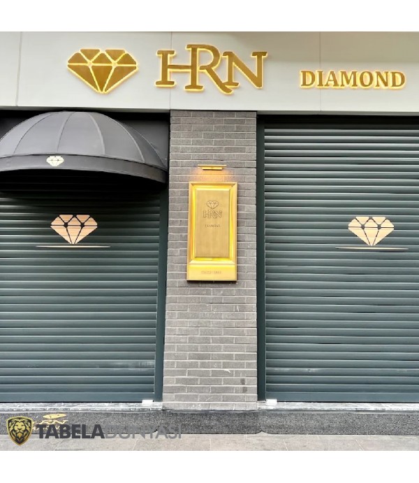 HRN Diamond Kuyumculuk Patine Boyalı Kutu Harf Tabela Uygulaması