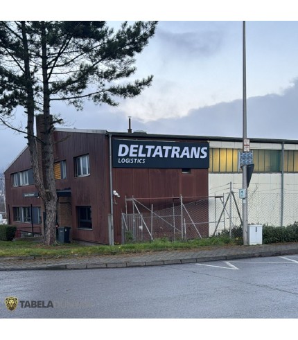 Deltatrans Logistics GmbH Işıklı Kutu Harf Alın Tabelası