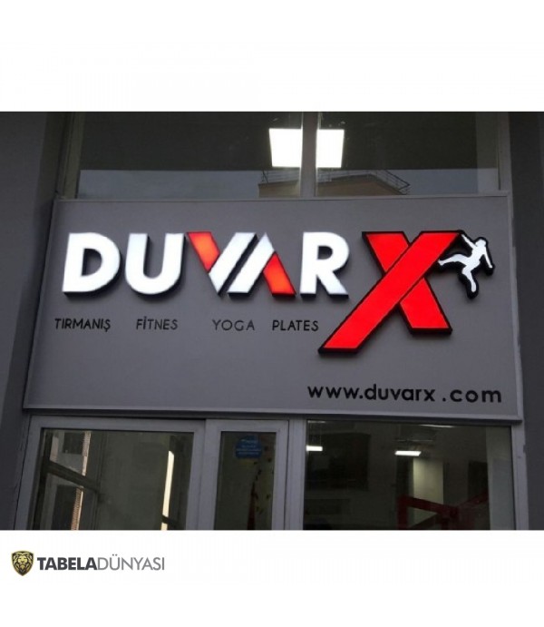 Duvarx Işıklı Pleksiglass Kutu Harf Tabela