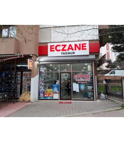 Eczane Yağmur  İçten Led  Kutu Harf Eczane Tabela