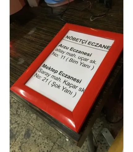 Nöbetçi Eczane Bilgilendirme Panoları