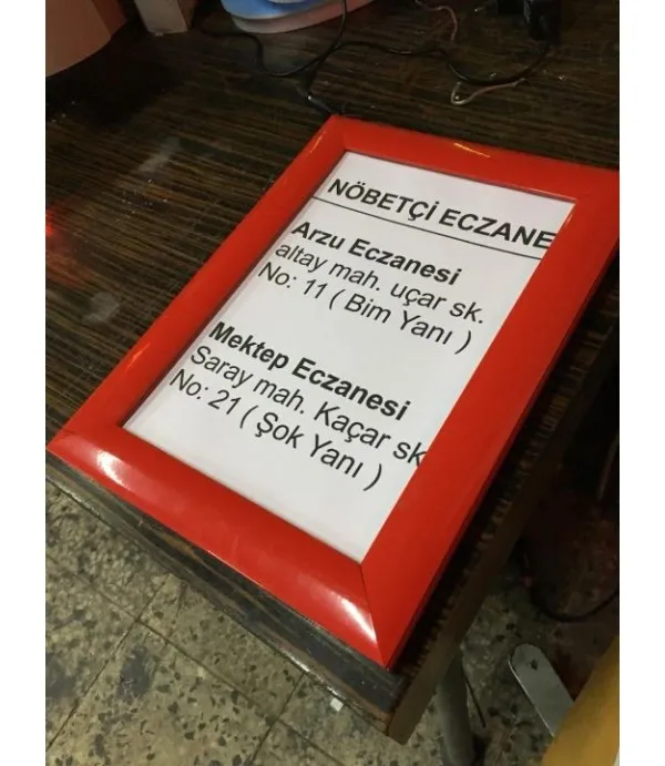 Nöbetçi Eczane Bilgilendirme Panoları