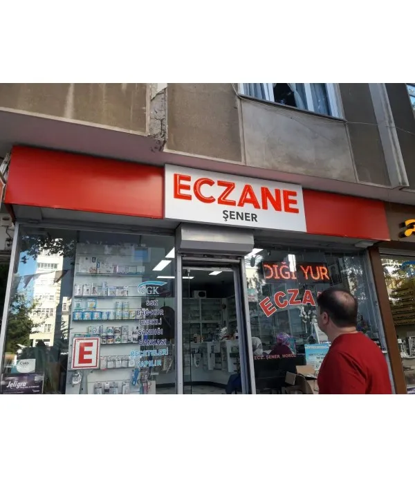 Şener Eczanesi Yeni Eczane Tabelası