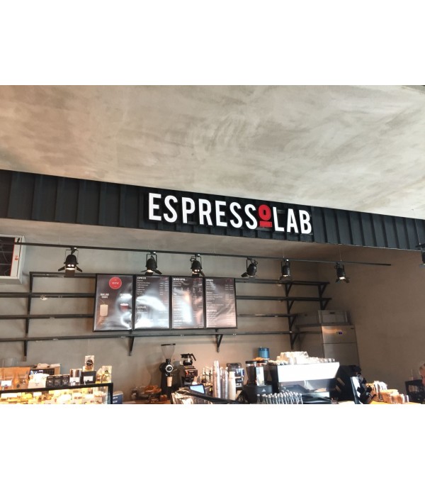 Espressolab ışıklı tabelası