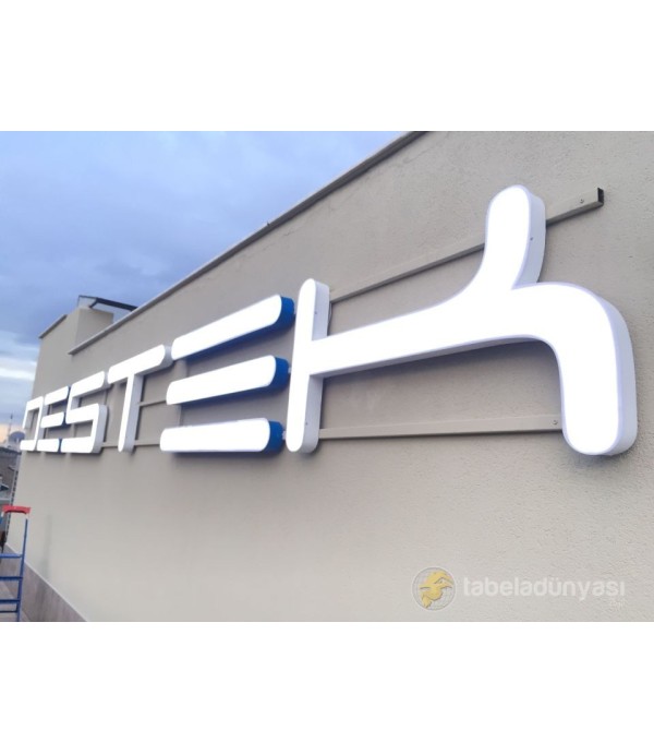 Destek Kutu Harf Tabela