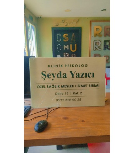 Özel Sağlık Meslek Hizmet Birimi Tabela