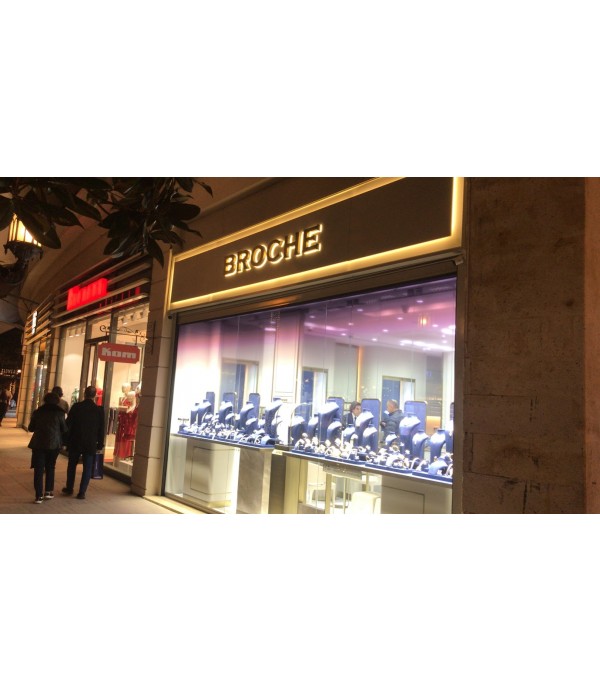 Broche Diamond Eskitme Işıklı Kutu Harf Tabelası  