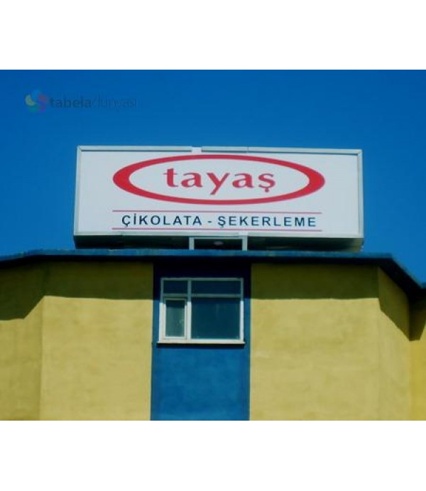 Gebze Tayaş Işıklı Çatı Tabelası