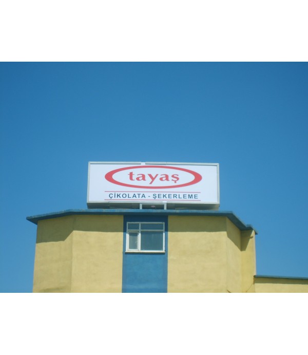 Gebze Tayaş Işıklı Çatı Tabelası