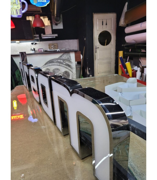  Dream Cars Austrai RGB Işıklı Krom Kutu Harf Tabela