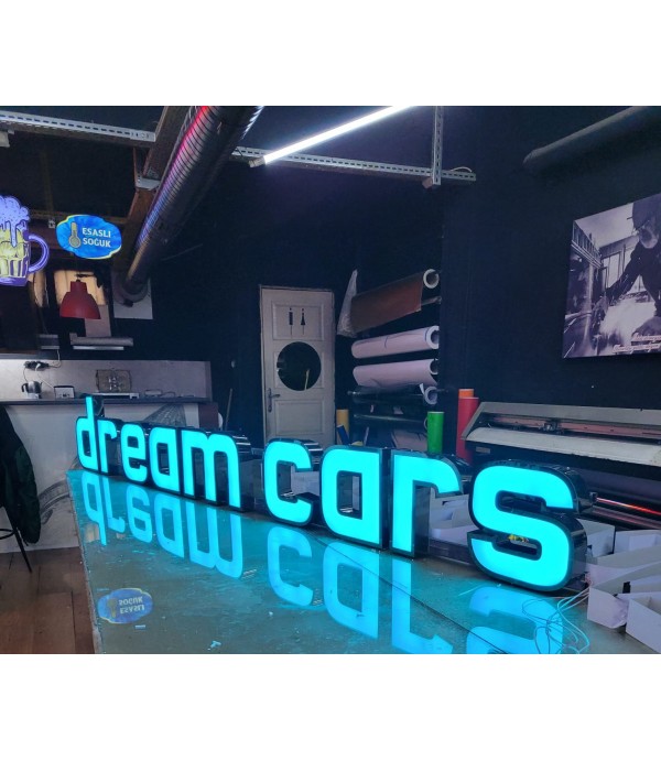  Dream Cars Austrai RGB Işıklı Krom Kutu Harf Tabela
