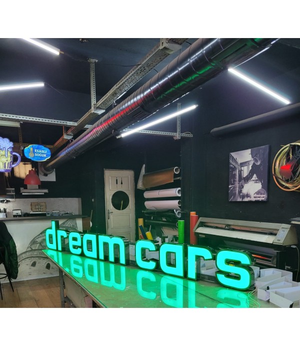  Dream Cars Austrai RGB Işıklı Krom Kutu Harf Tabela