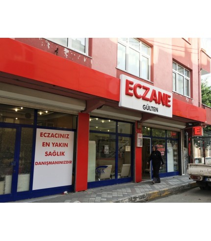 Eczane Gülten İçten Led Pleksiglass Kutu Harf Tabela