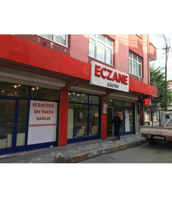 Eczane Gülten İçten Led Pleksiglass Kutu Harf Tabela