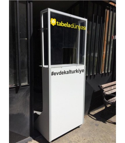 Eczane Kapı Girişi Demonte Ayaklı Seperatör İmalatı
