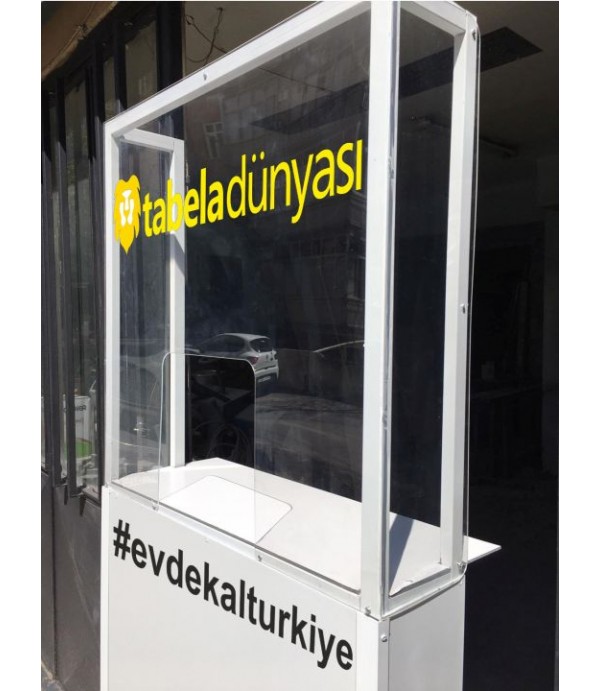 Eczane Kapı Girişi Demonte Ayaklı Seperatör İmalatı