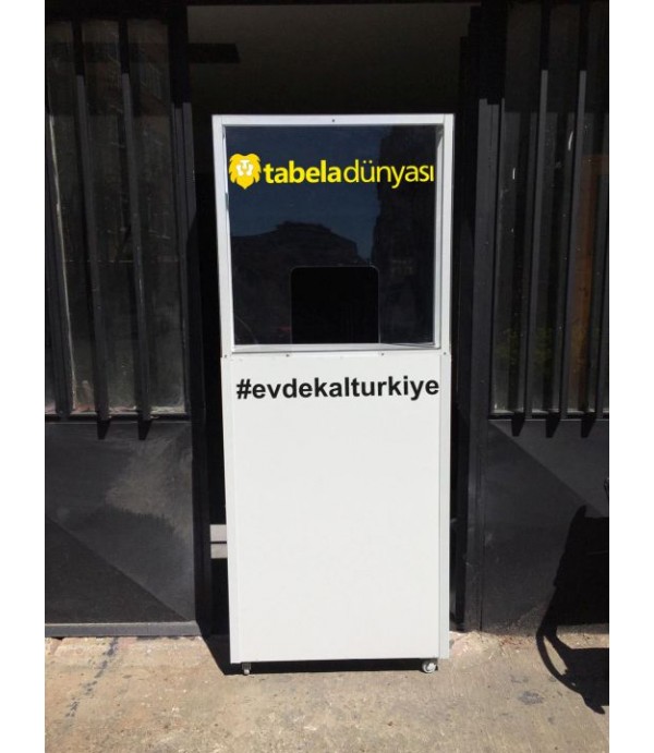 Eczane Kapı Girişi Demonte Ayaklı Seperatör İmalatı