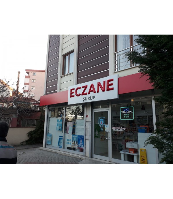 Eczane Şurup Kübik Kabartma Harf Eczane Tabela