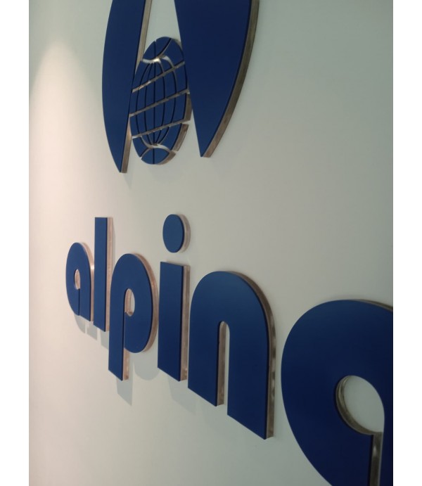 Alpina Banko Arkası Kesme Pleksi Harf Uygulaması