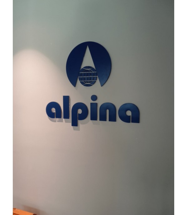 Alpina Banko Arkası Kesme Pleksi Harf Uygulaması