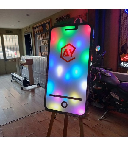 Aytek Pixsel Led Uygulamalı Paslanmaz Dekoratif Tabela