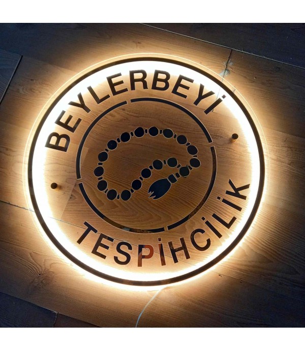 Beylerbeyi Tespihçilik Işıklı Dekoratif Tabela